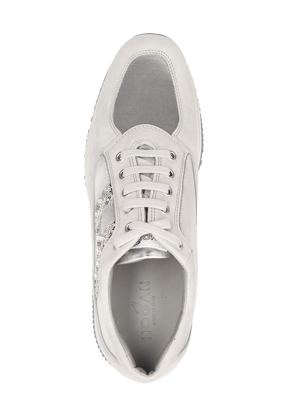 Hogan Donna Sneaker Argento Interactive HXW00N0G7703GZ001G