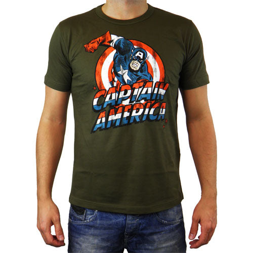 Maglietta da uomo Marvel Comics Capitan America