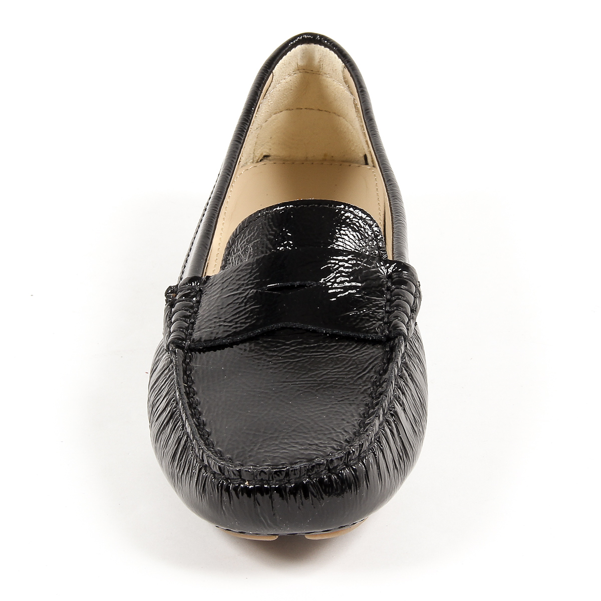 V 1969 Italia Mocassino da donna nero AMALFI
