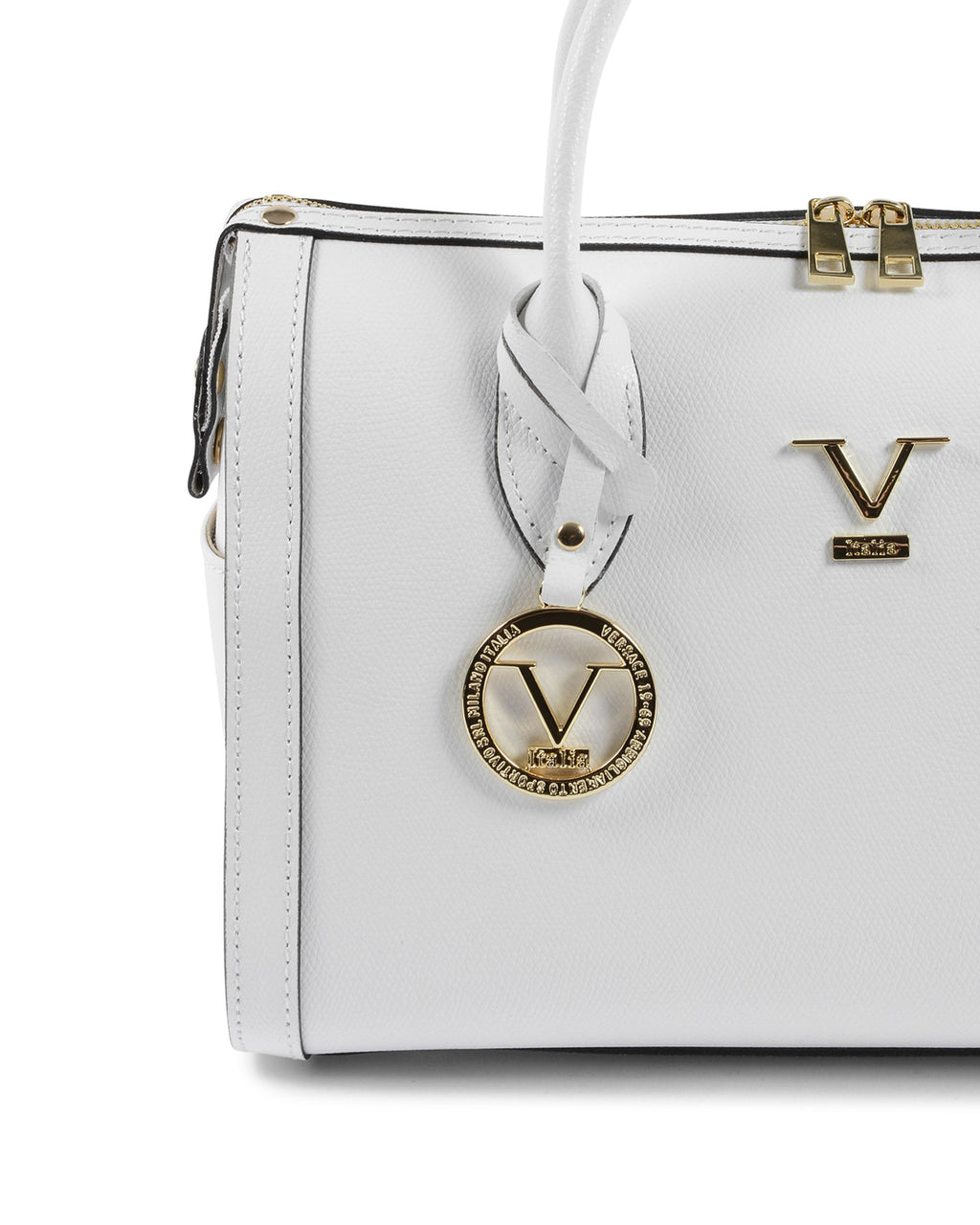 Borsa Donna V Italia Bianca V014-G PALMELLATO BIANCO