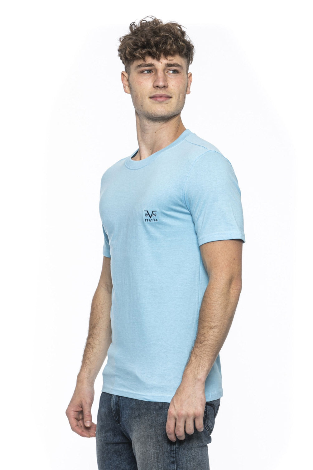 19V69 Italia T-Shirt Uomo Azzurro ERIC AZZURRO