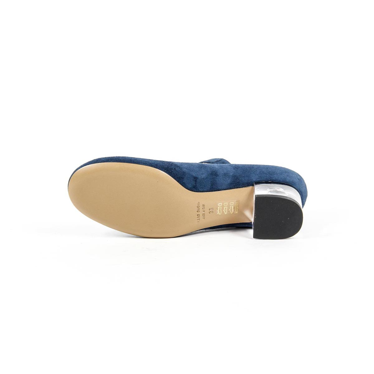 V 1969 Italia Womens Mary Jane Pump 312132 CAMOSCIO BLEU