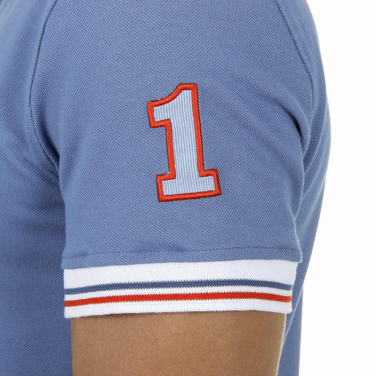 Polo da uomo a maniche corte Ufford & Suffolk Polo Club azzurro DAGO