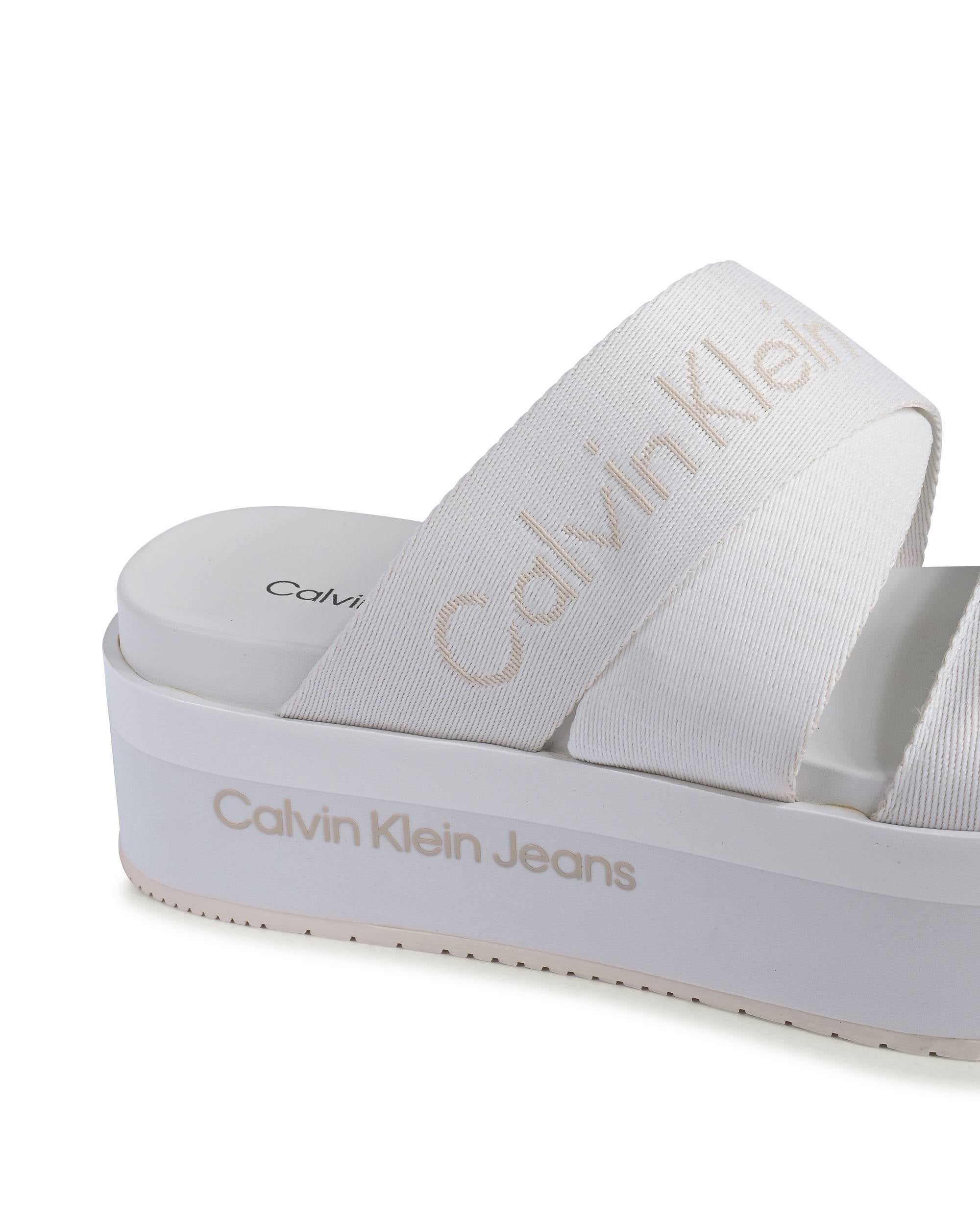 Calvin Klein Sandalo da donna bianco YW0YW01361YBR