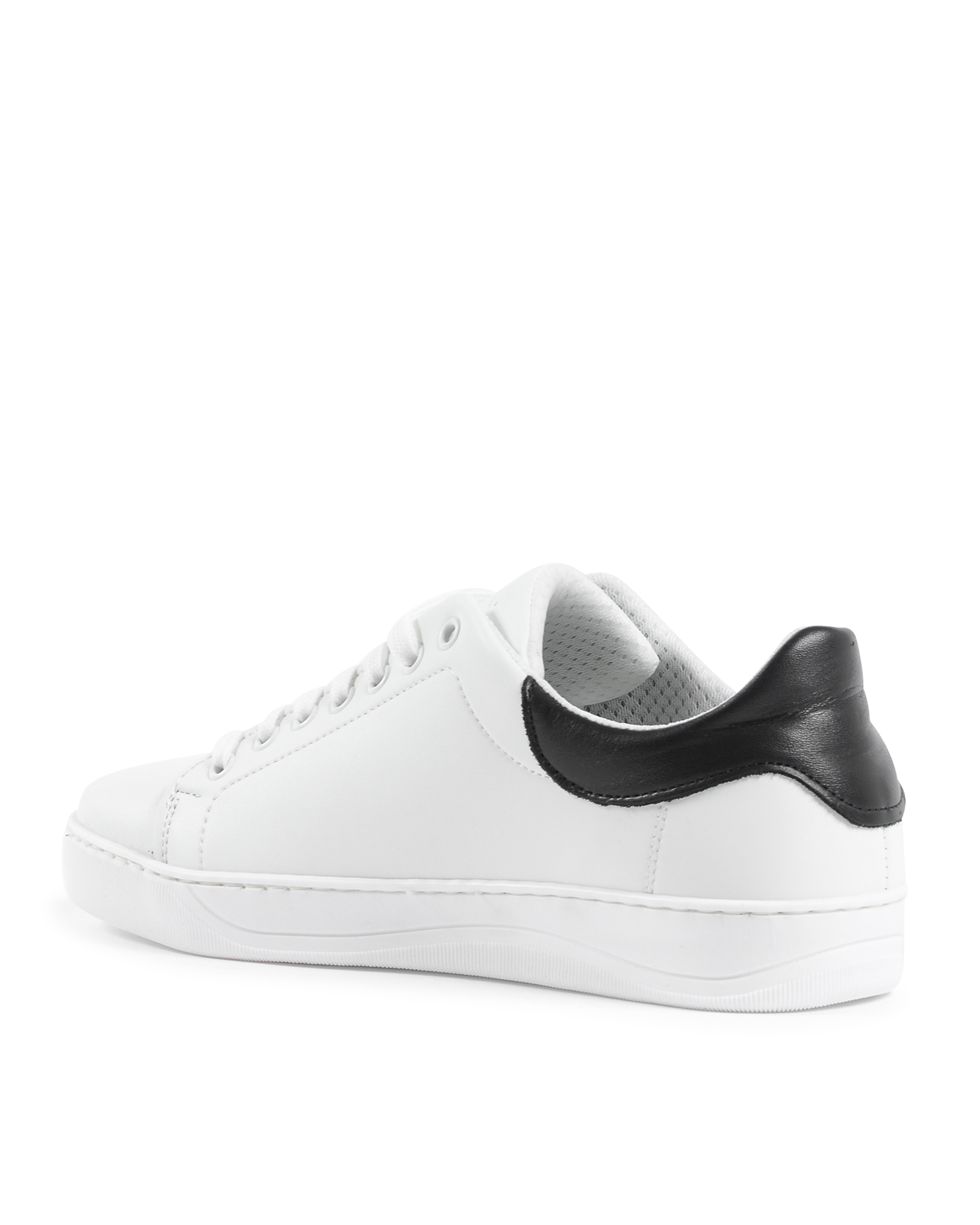 Sneaker Uomo 19V69 Italia Bianco Nero 2120 PELLE BIANCO PELLE NERO