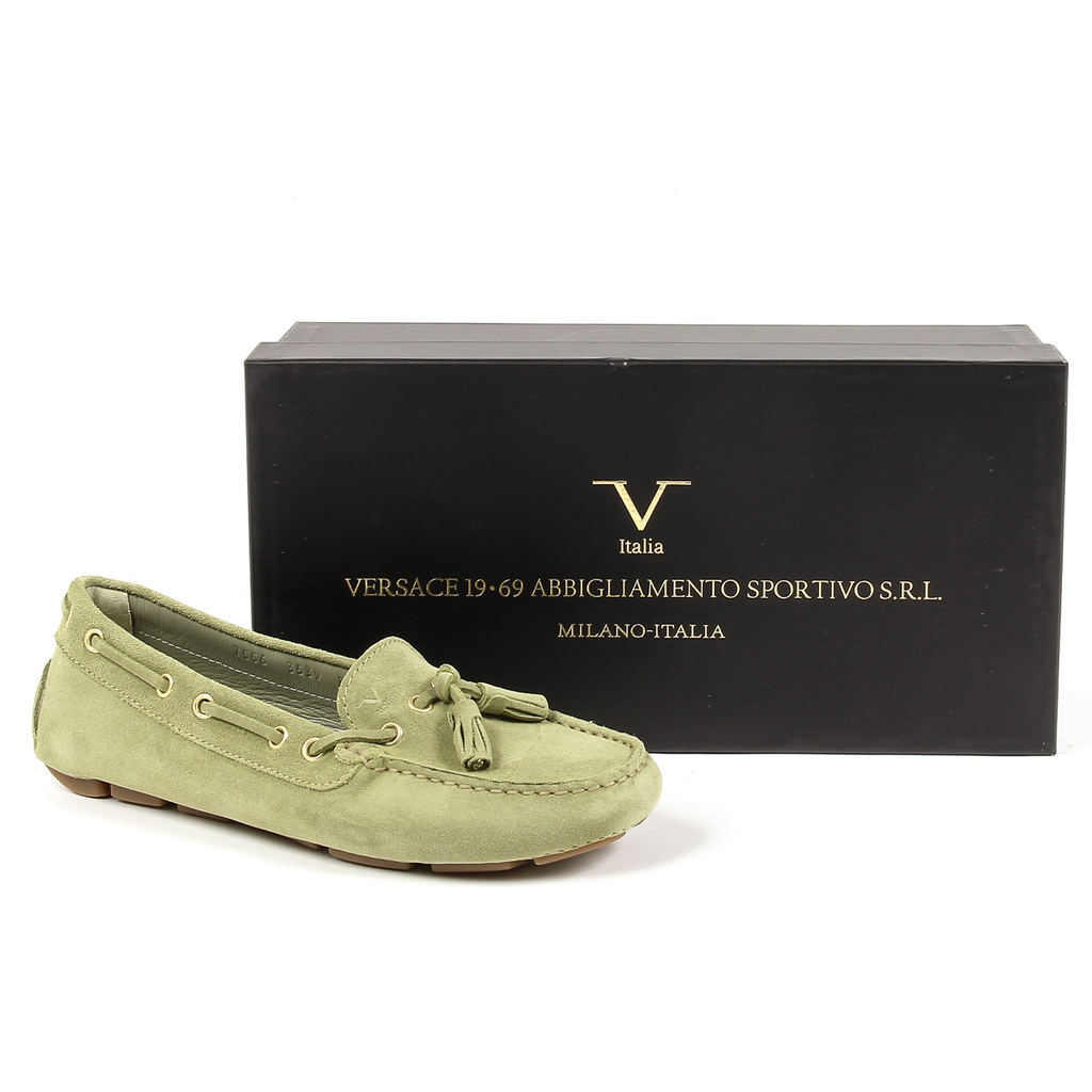 V 1969 Italia Womens Loafer Green TORINO