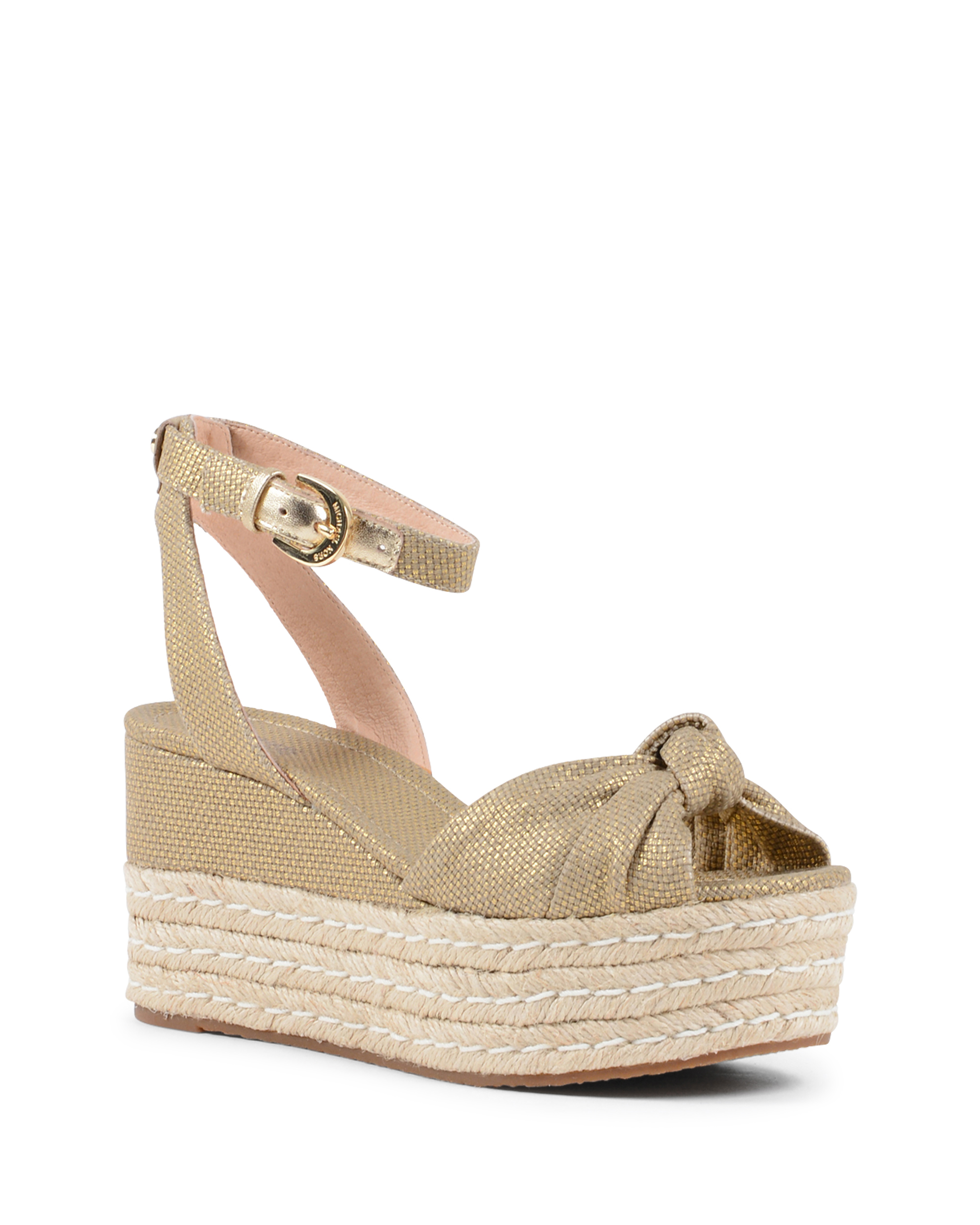 Sandalo con plateau da donna Michael Kors Oro MAXWELL