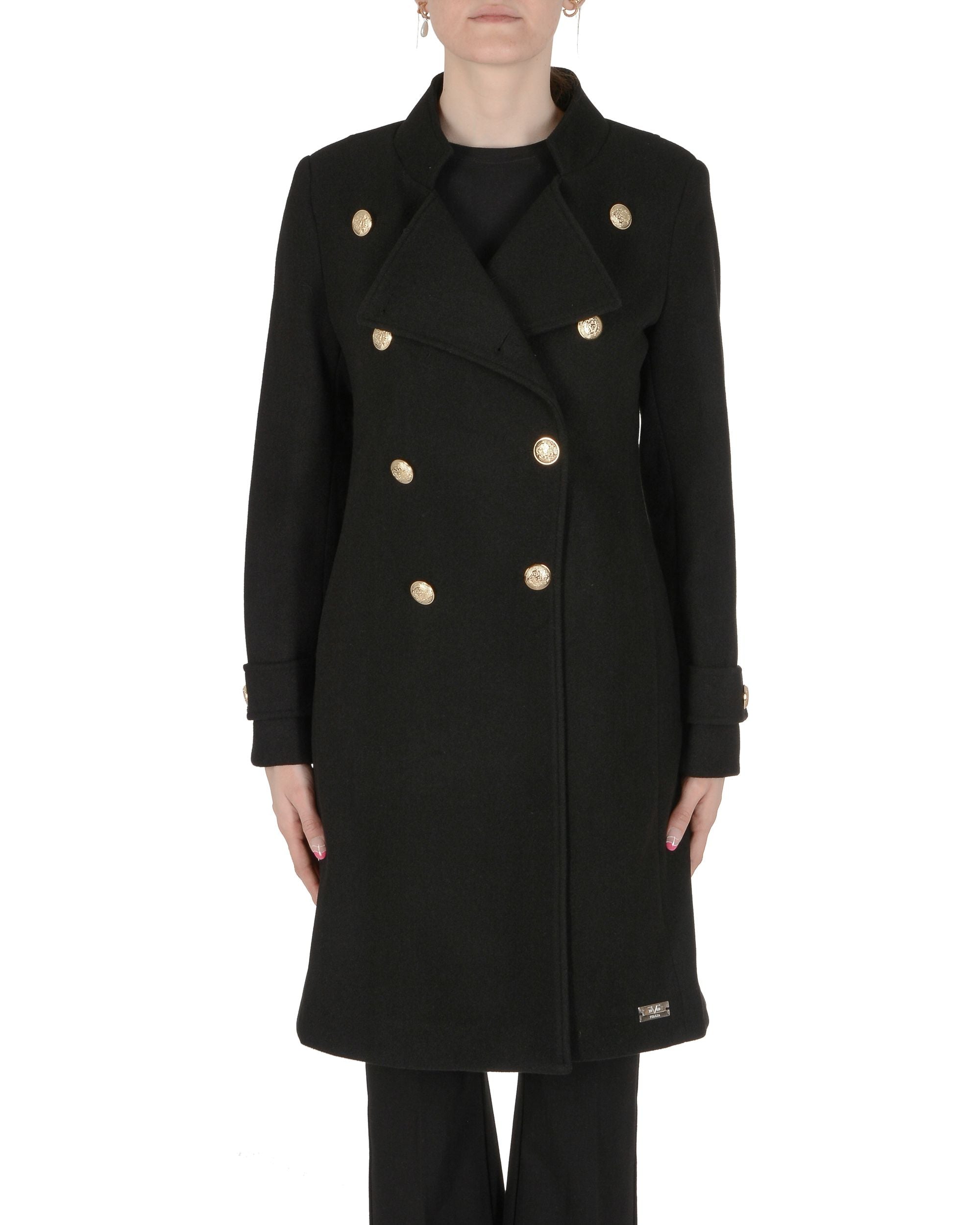 19V69 Italia Cappotto da donna nero ARMIE BLACK