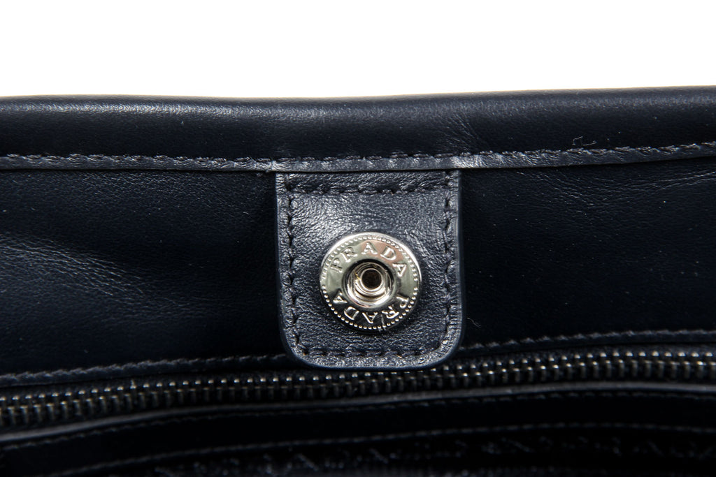 Borsa a mano Prada da donna BN1841 in tessuto e vitello morbido