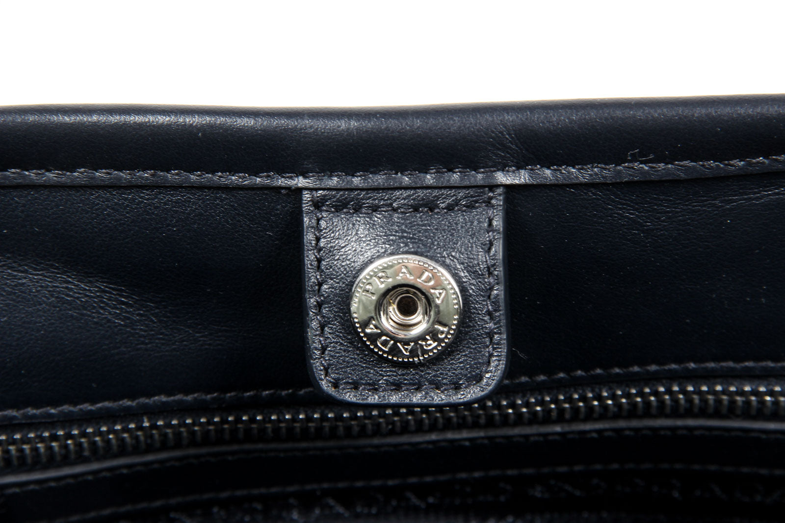 Borsa a mano Prada da donna BN1841 in tessuto e vitello morbido