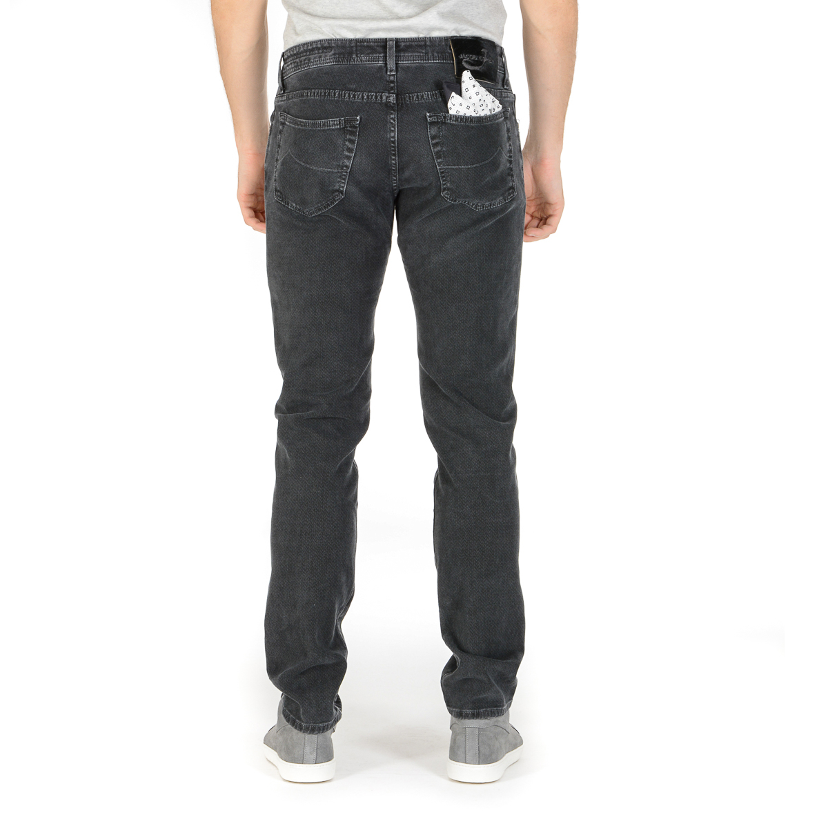 Pantaloni da uomo Jacob Cohen J688 grigio scuro