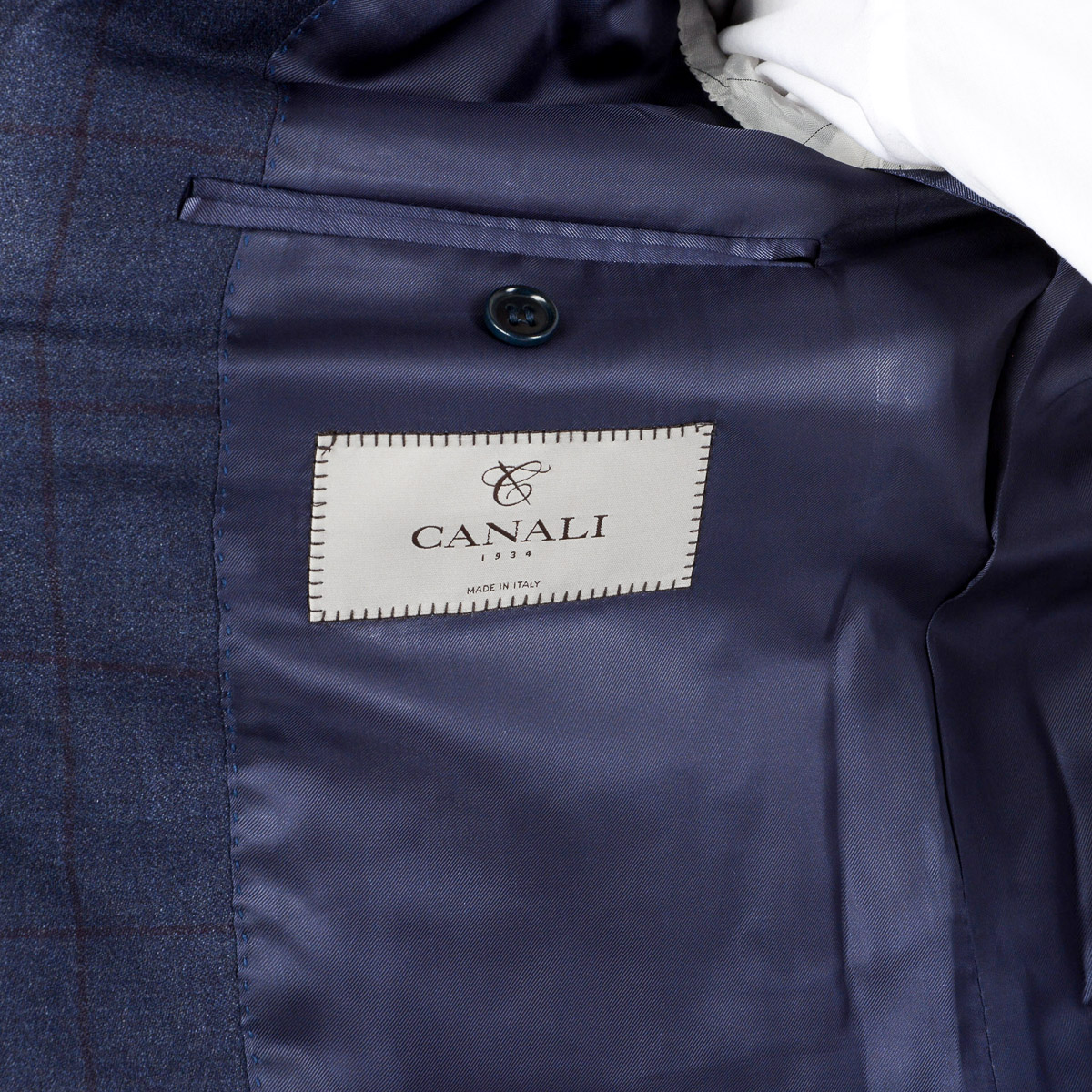 Abito da uomo Canali maniche lunghe blu scuro