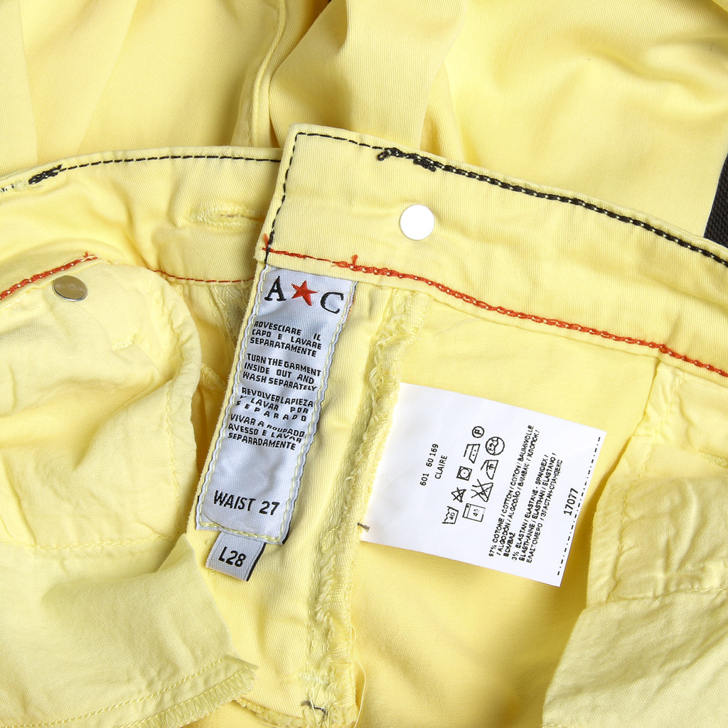Pantaloni da donna Andrew Charles gialli CLAIRE