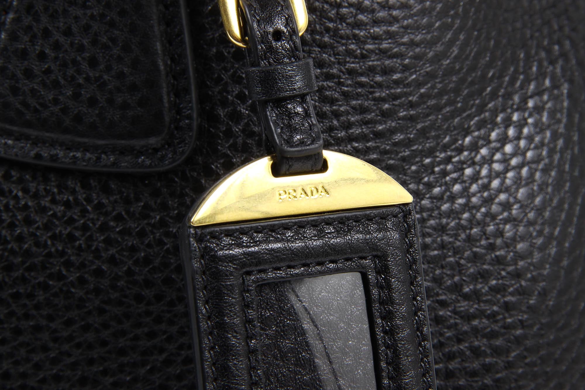 Borsa shopping Prada BN2794 Nero Vitello Daino