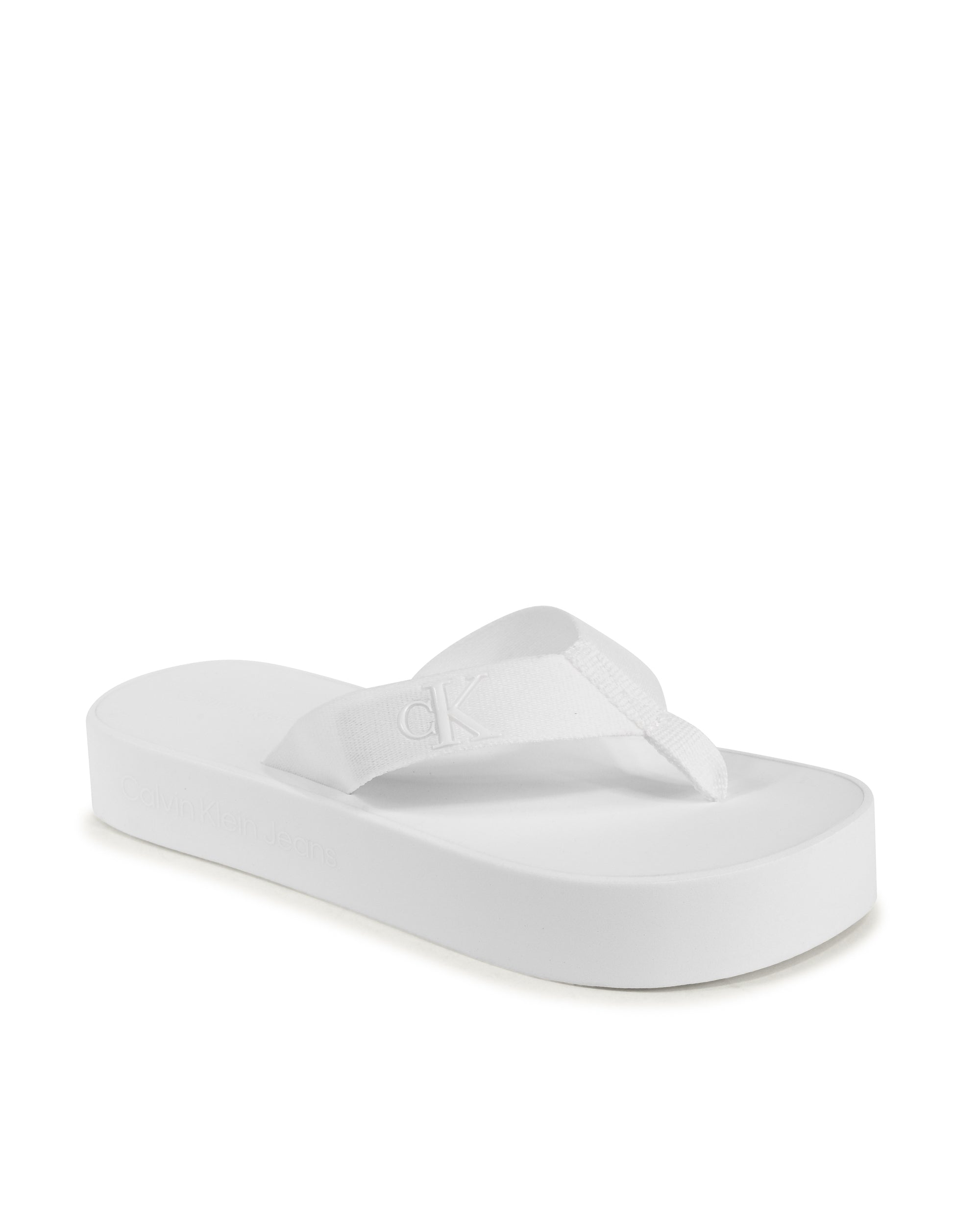 Calvin Klein Infradito da donna bianco YW0YW01398YBR