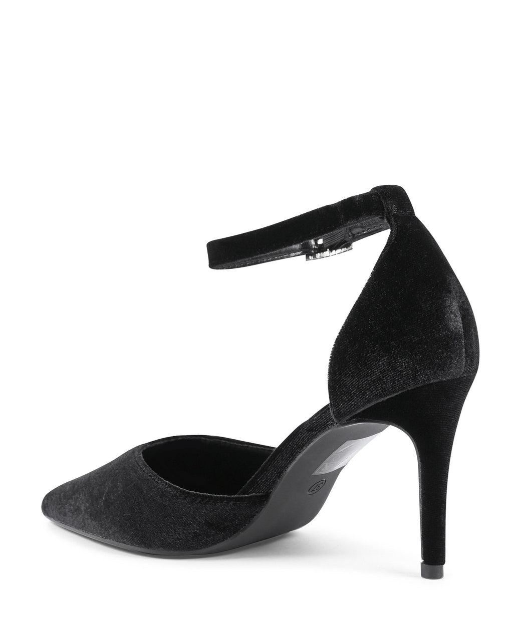 19V69 Italia Scarpe da donna con cinturino alla caviglia nere F0110 NERO
