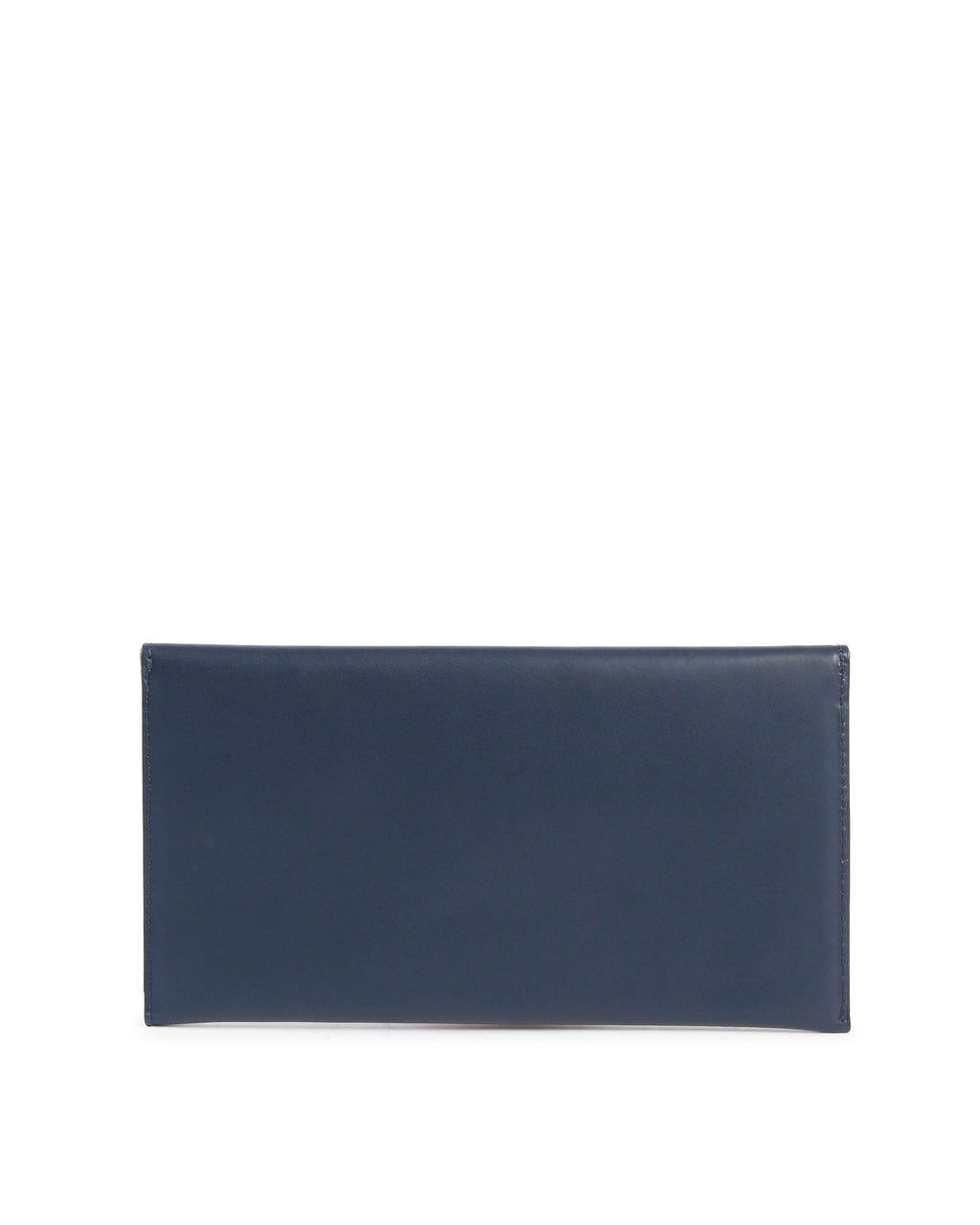 Pochette in pelle a busta - Blu navy