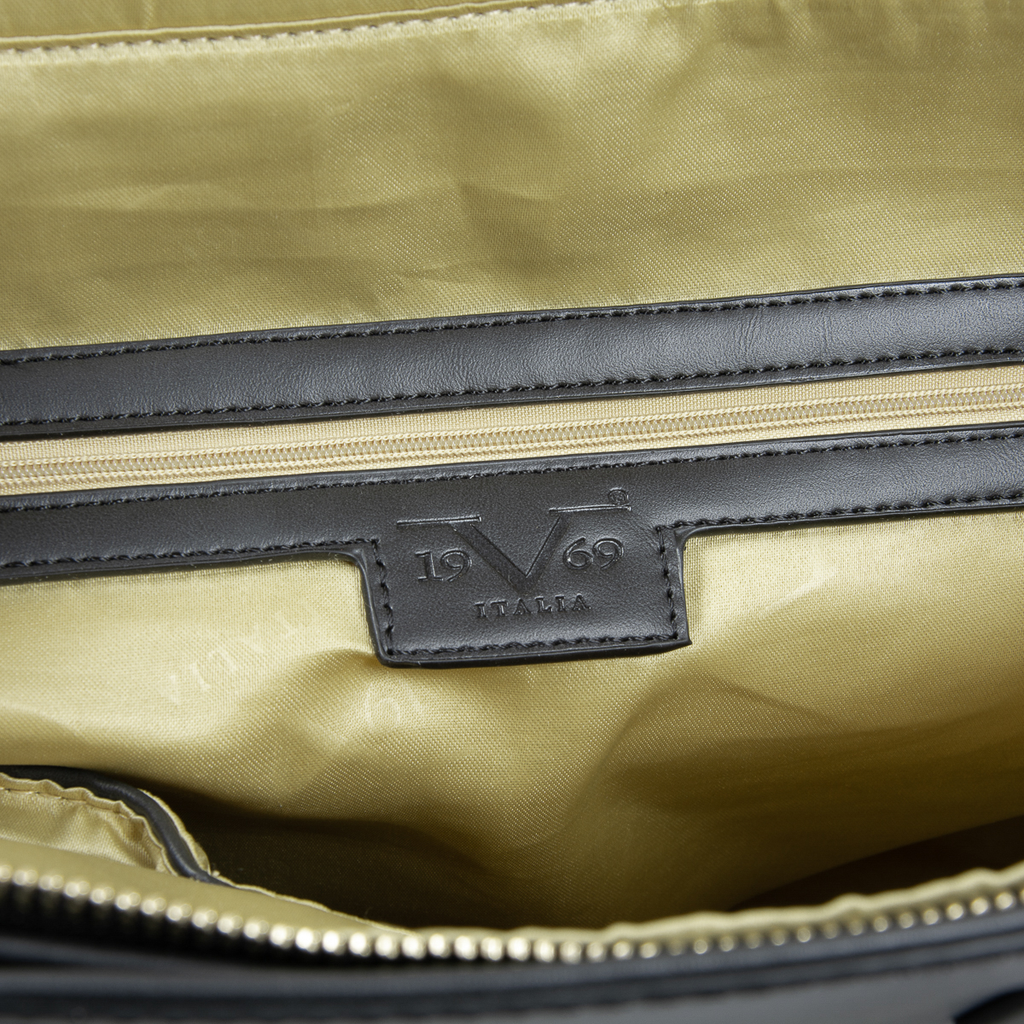 V 1969 Italia Borsa da donna nera VERONICA
