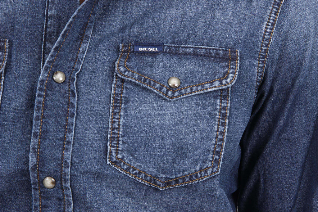Camicia da uomo Diesel 00SD24 0GAEZ 01