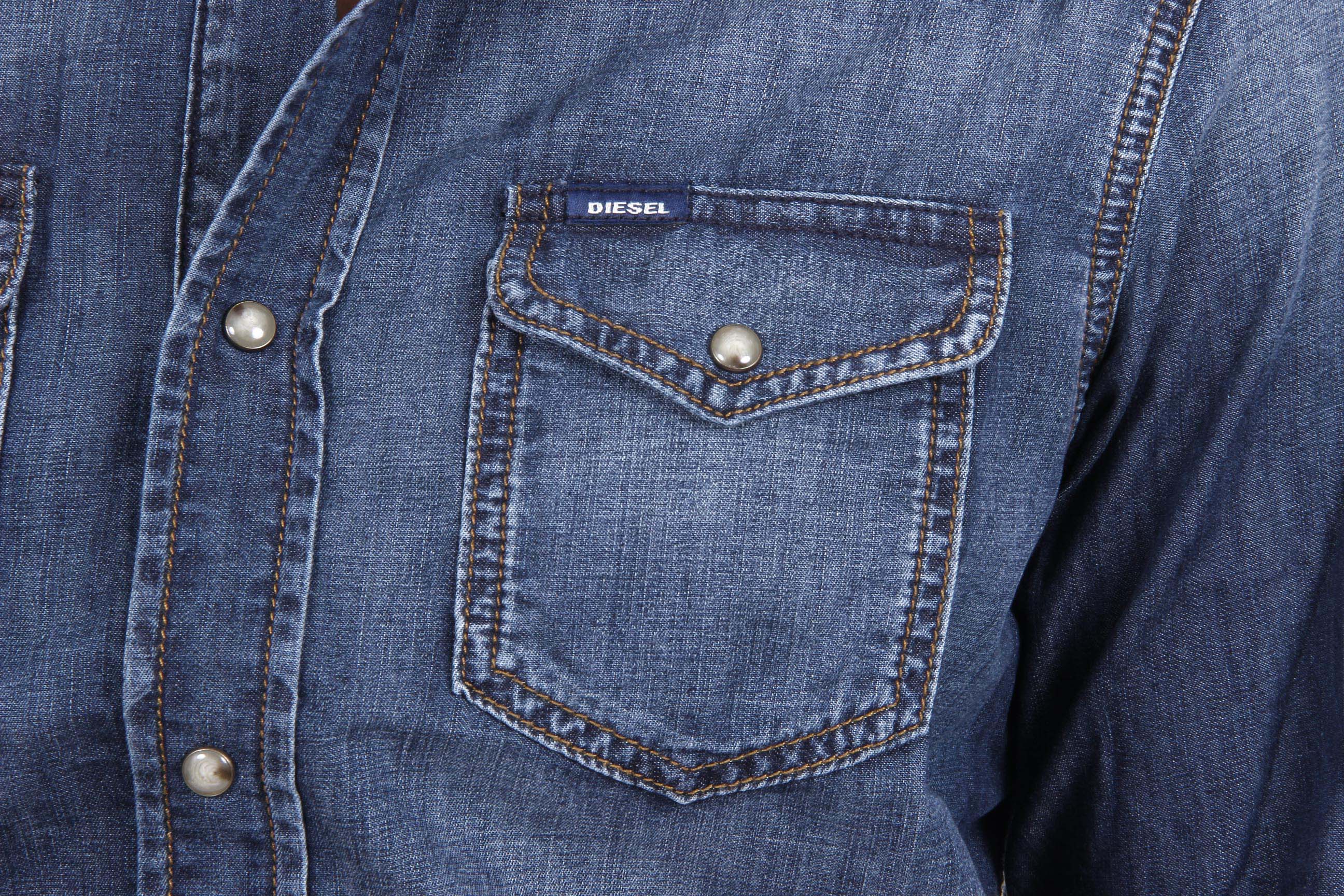 Camicia da uomo Diesel 00SD24 0GAEZ 01