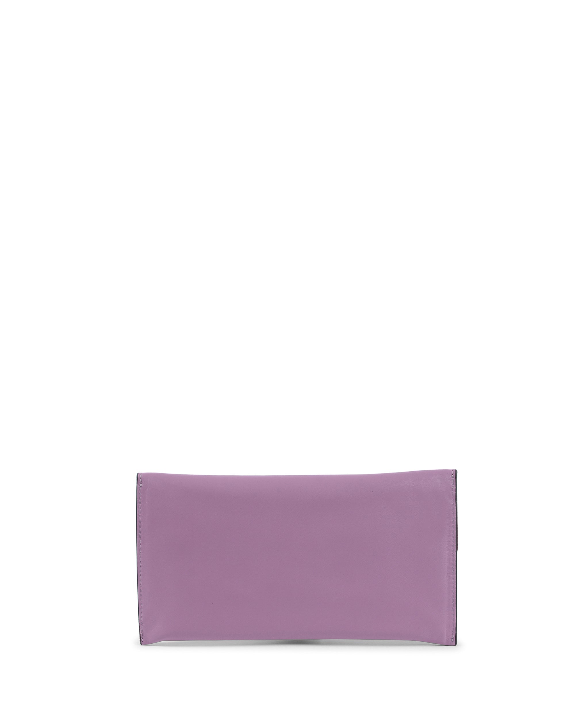 Pochette in pelle viola