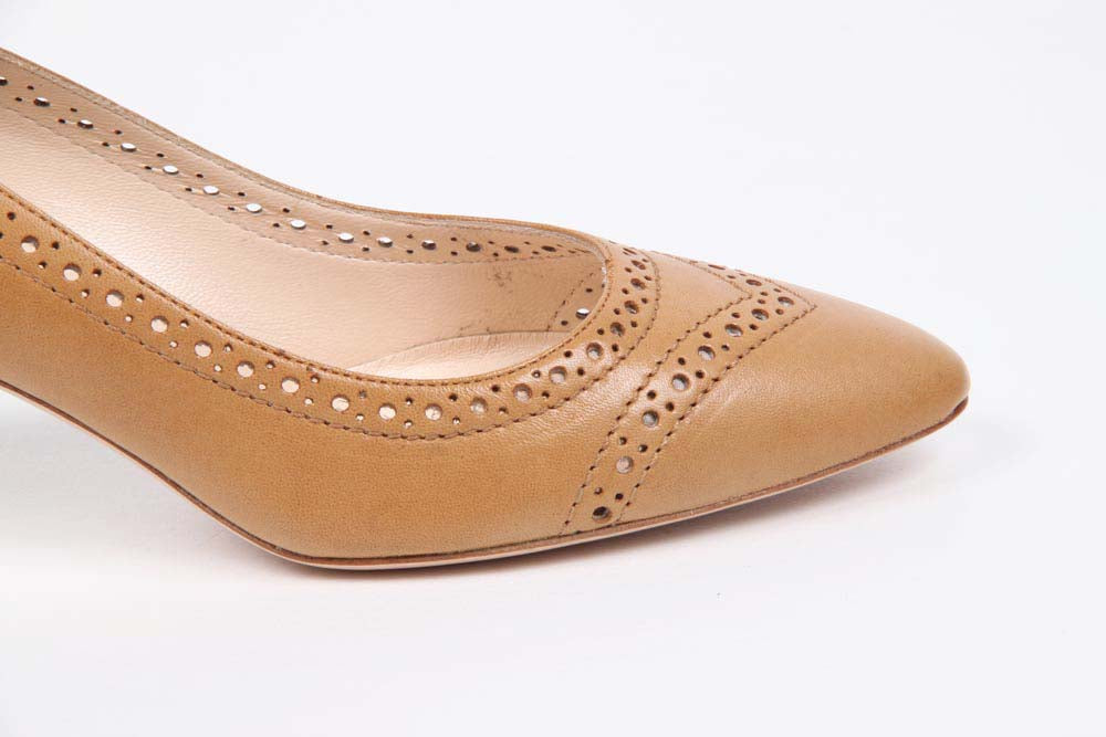 V 1969 Italia Scarpe da donna con tacco a spillo 5632-LAU55 PE JOLLYCG NAPPA JOLLY COGNAC