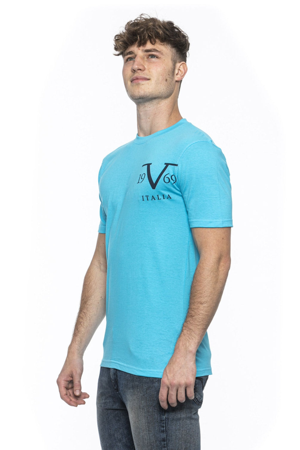19V69 Italia T-Shirt Uomo Azzurro MIKE TURQUOISE