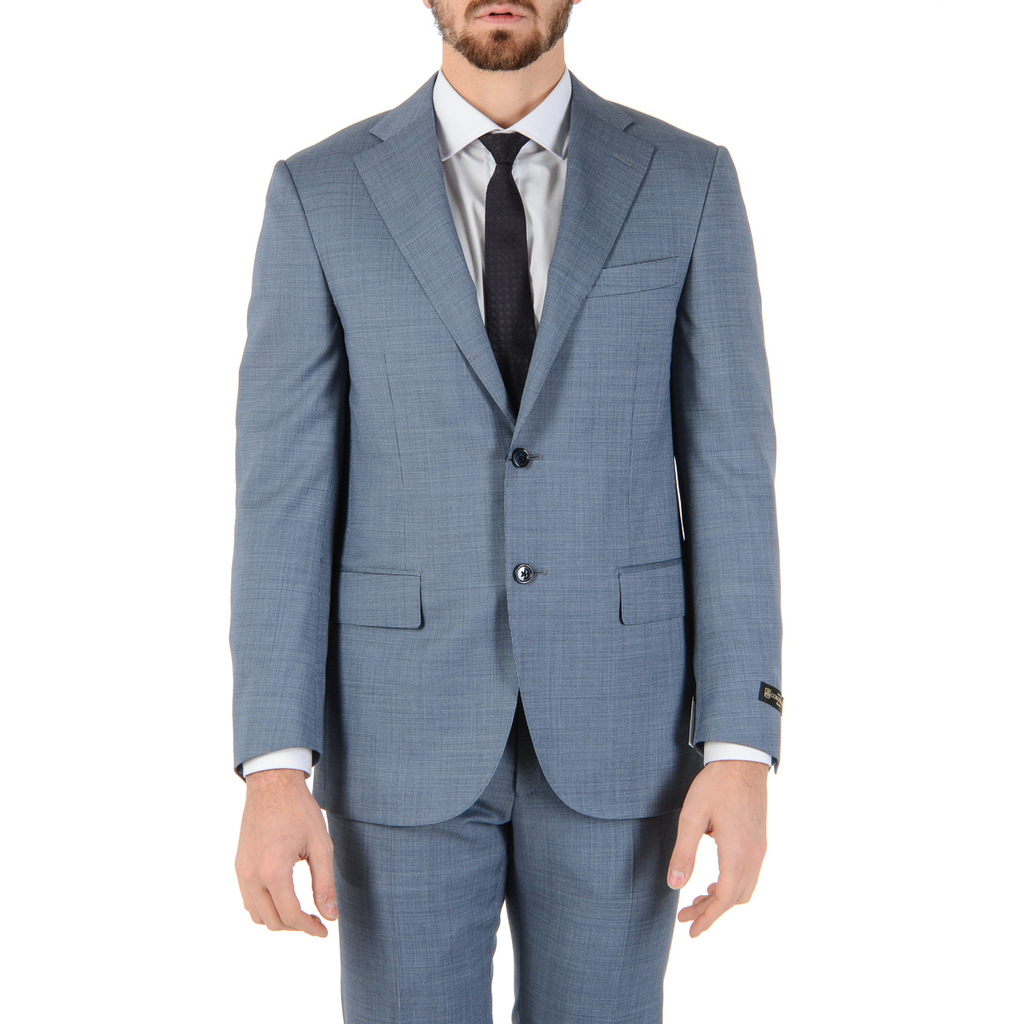 Abito da uomo Corneliani maniche lunghe azzurro Super 110's