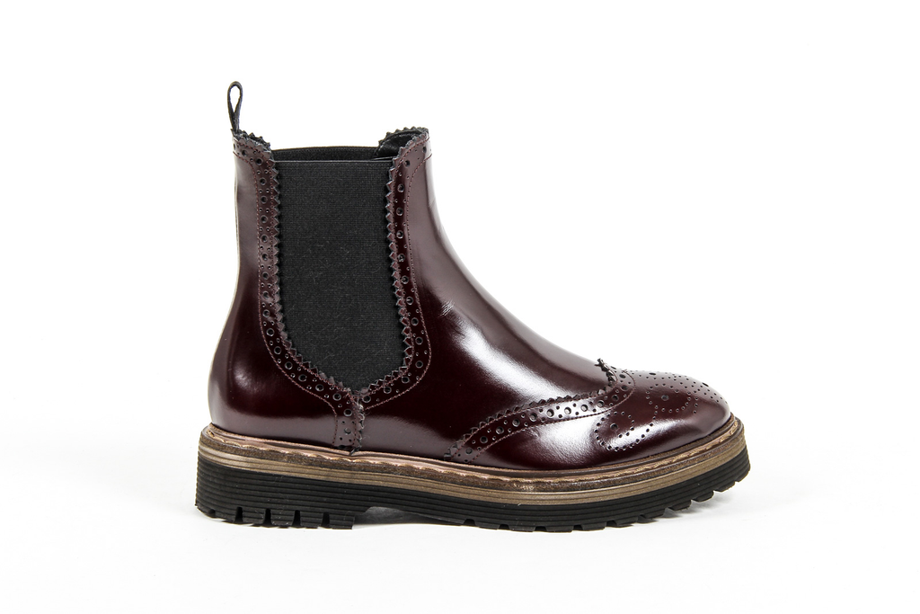 V 1969 Italia Stivaletto Donna Bordeaux FAIRY