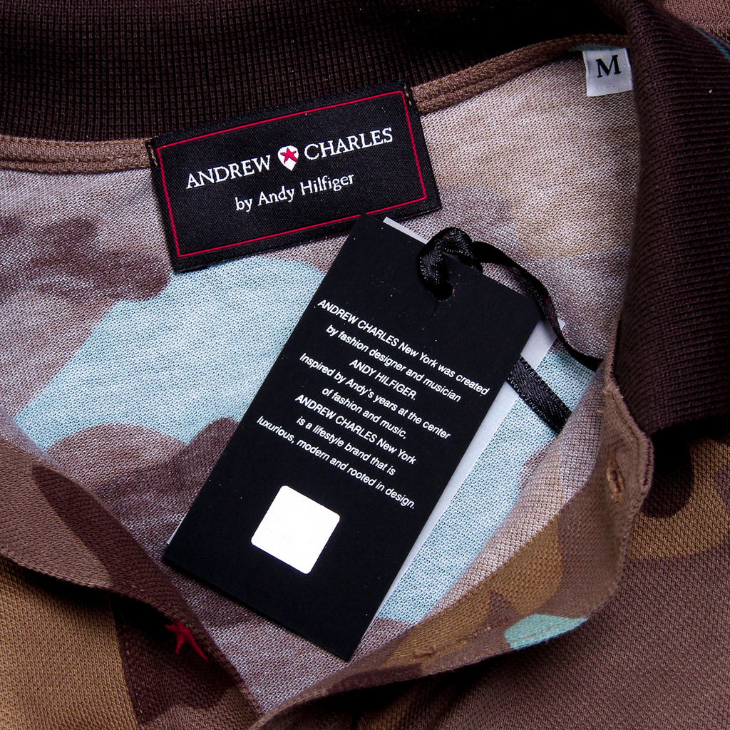 Andrew Charles Polo da uomo a maniche corte multicolore STEVE