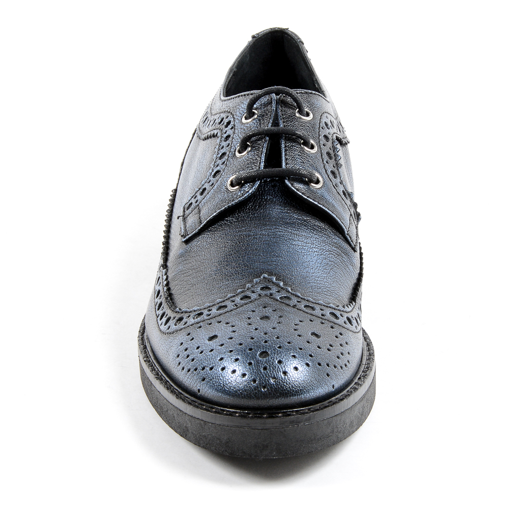 V 1969 Italia Scarpa Brogue Donna Blu TRENTO