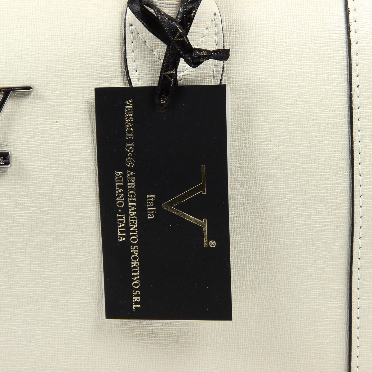 Borsa da donna V 1969 Italia V014-S SAFFIANO AVORIO