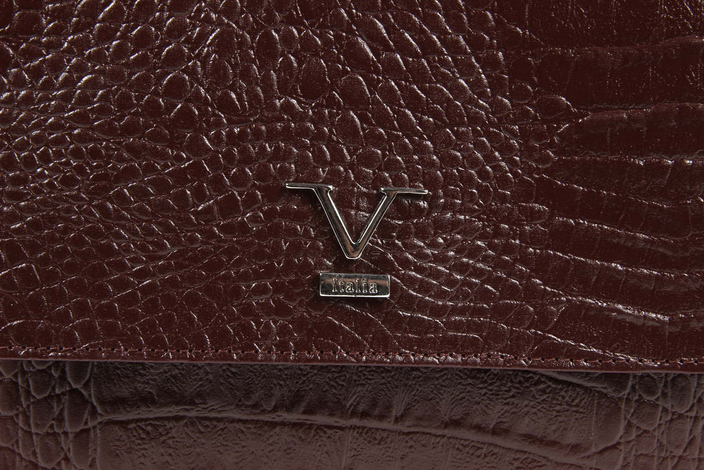 V 1969 Italia Borsa da donna ARC01 MOIRA COCCO BORDEAUX