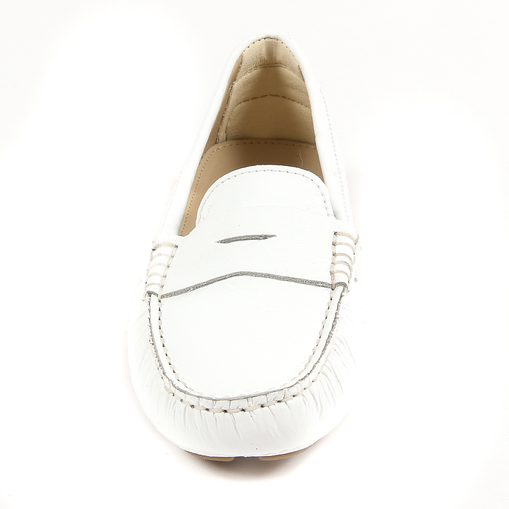 V 1969 Italia Mocassino da donna bianco AMALFI