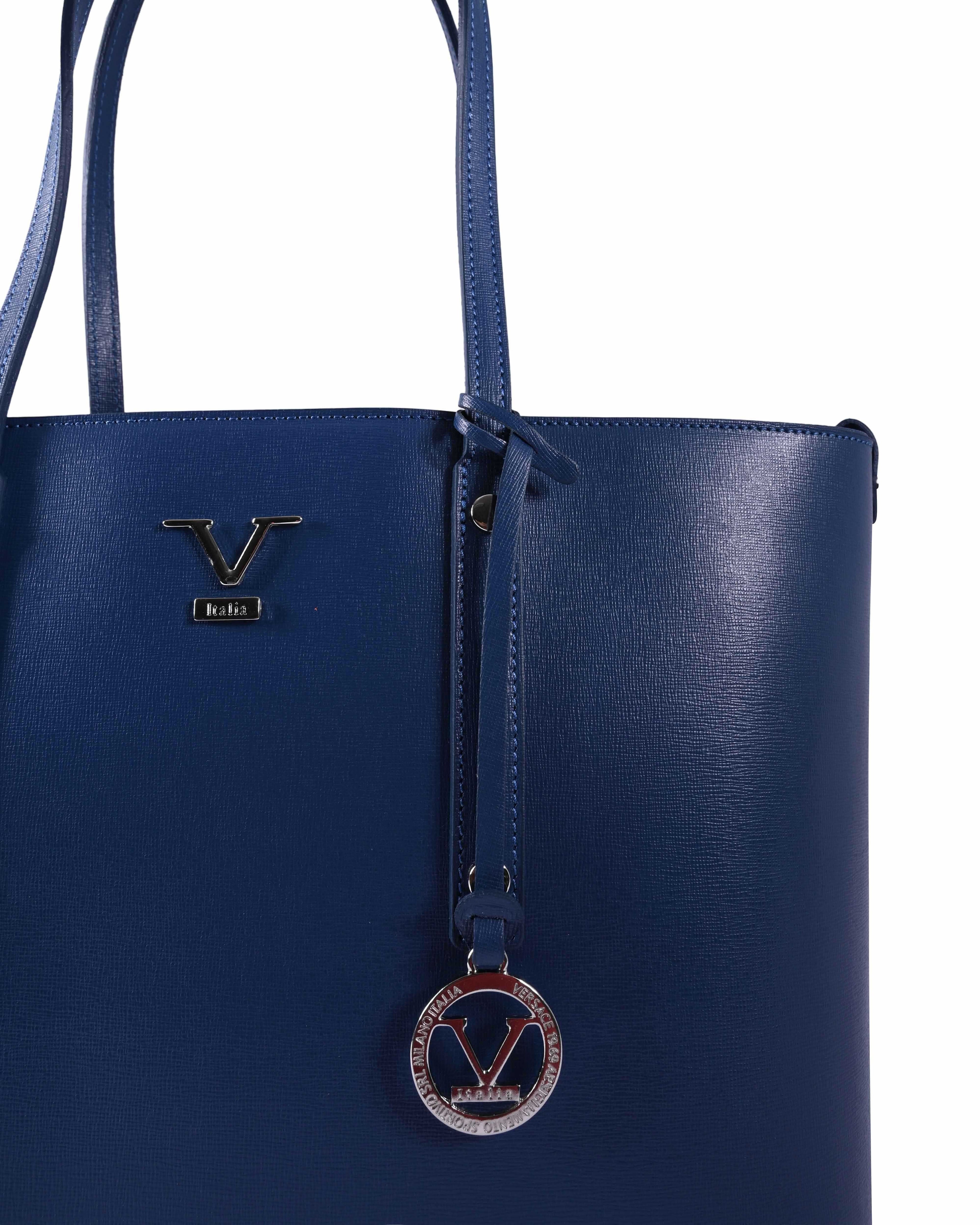 Borsa a mano da donna V Italia CB1070 SAFFIANO JEANS
