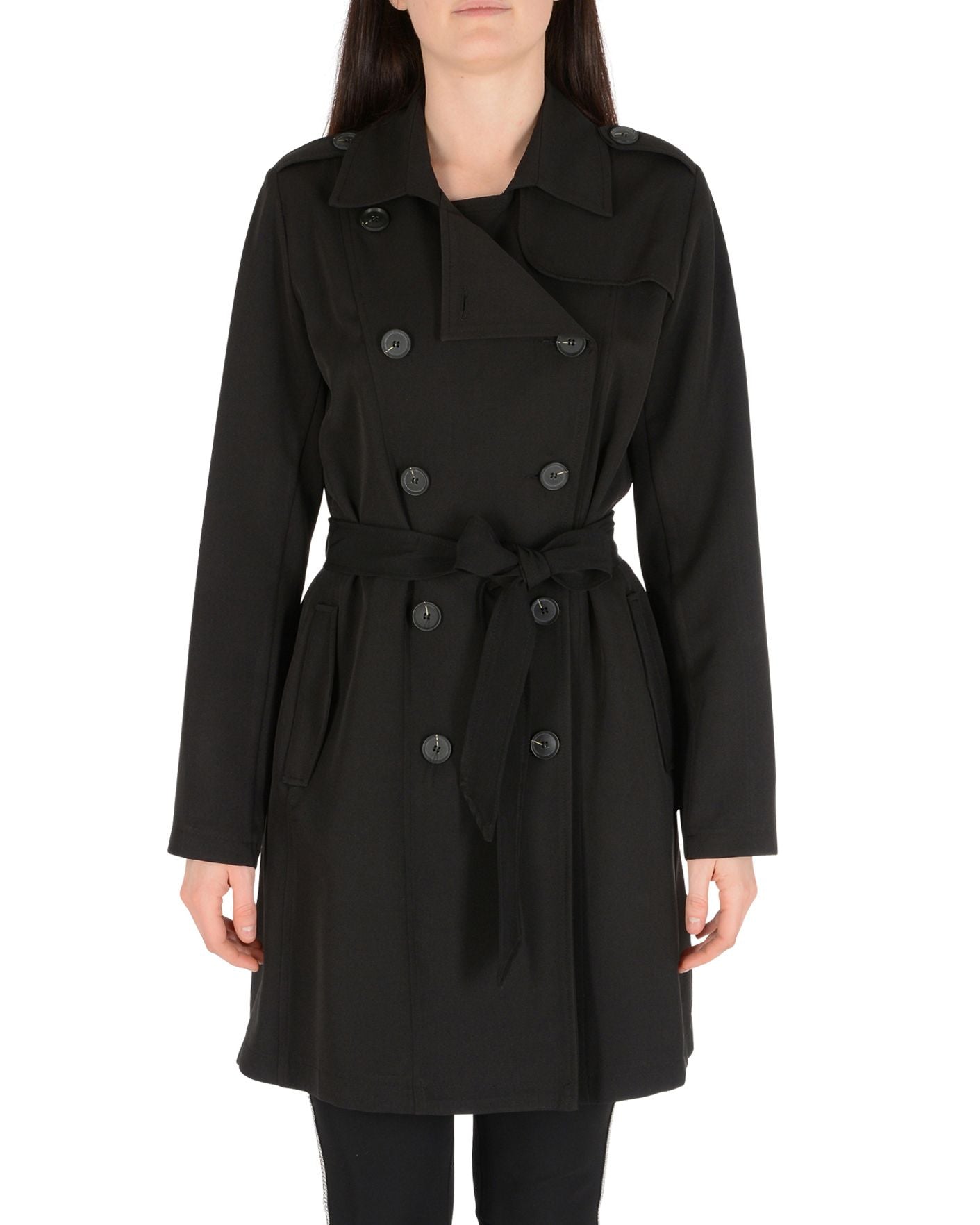19V69 Italia Donna Trench Nero TRENCH QUEEN NERO