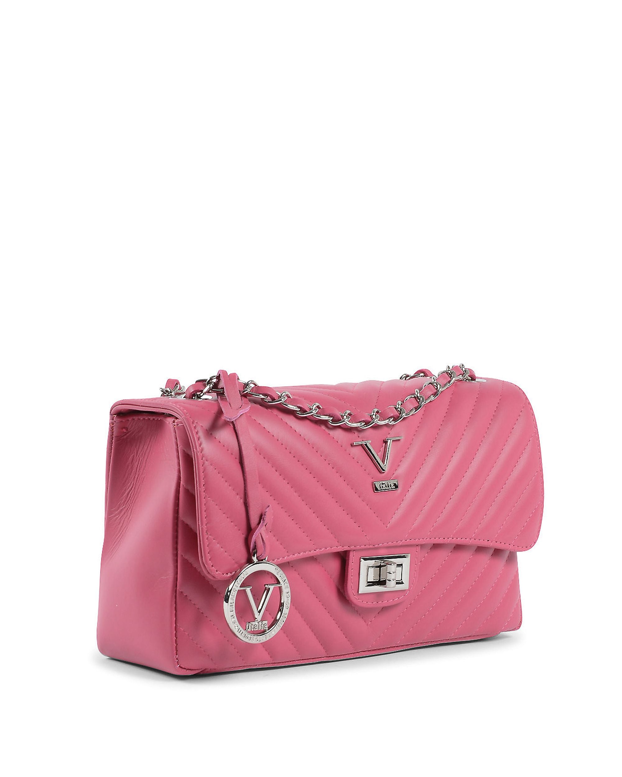 V Italia Borsa a mano da donna Fuxia V0116 SAUVAGE FUXIA