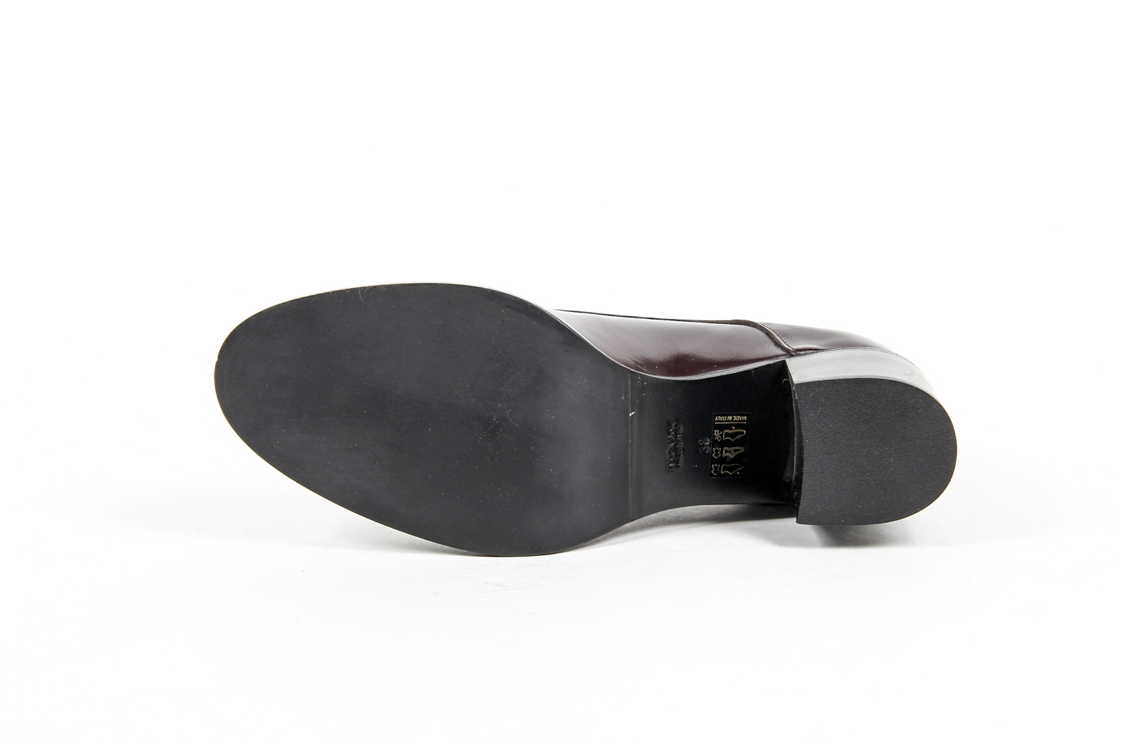 V 1969 Italia Scarpe Oxford con tacco da donna Bordeaux RITZ