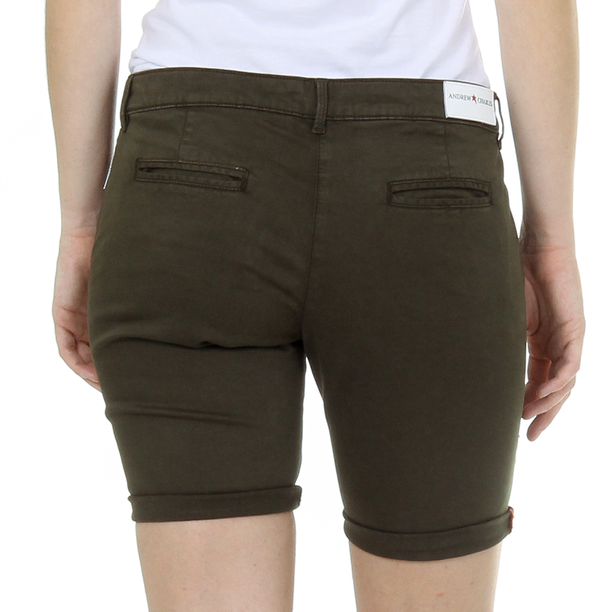 Andrew Charles Pantaloncini da donna verdi SAFIA