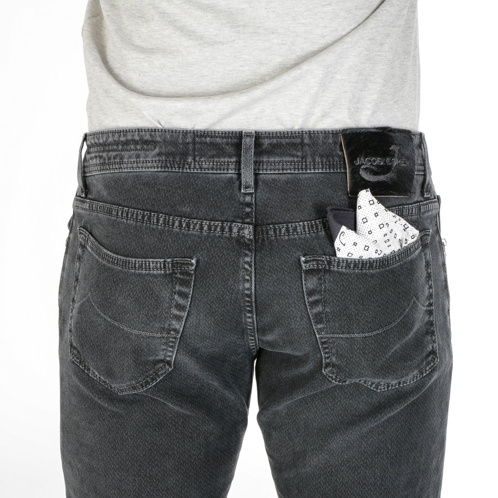 Pantaloni da uomo Jacob Cohen J688 grigio scuro