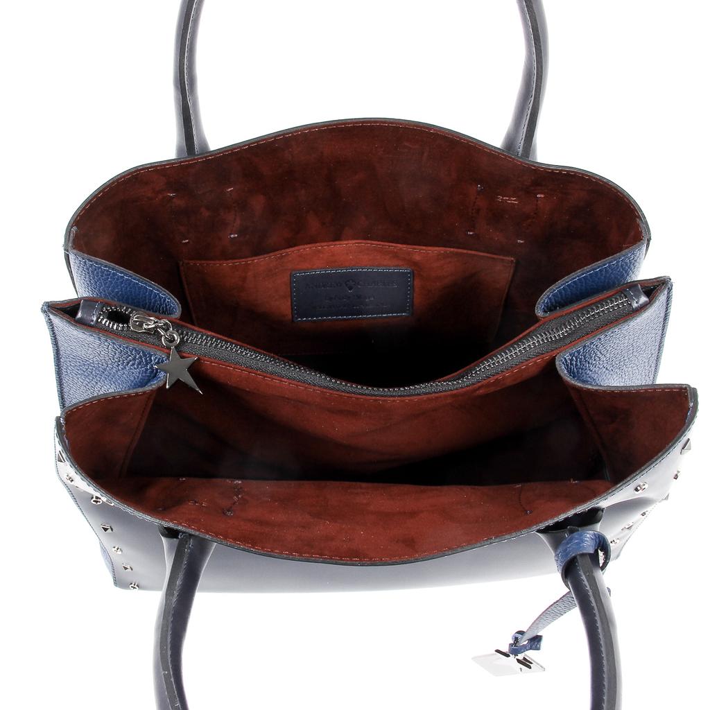 Borsa a mano da donna Andrew Charles Blu scuro NELLY