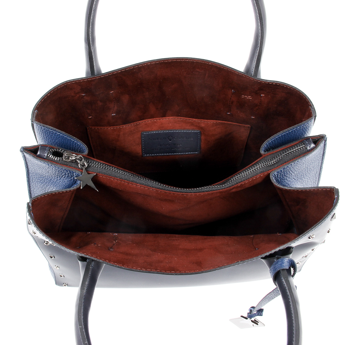Borsa a mano da donna Andrew Charles Blu scuro NELLY