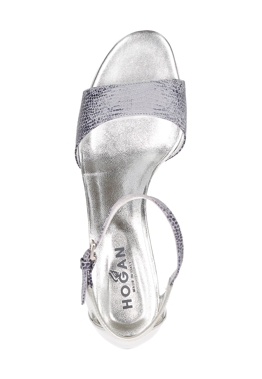 Hogan Sandalo con zeppa da donna argento HXW2300N41055UQER46