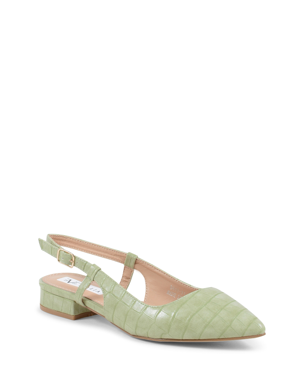 19V69 Italia Ballerina con cinturino posteriore da donna verde V81831 VERDE