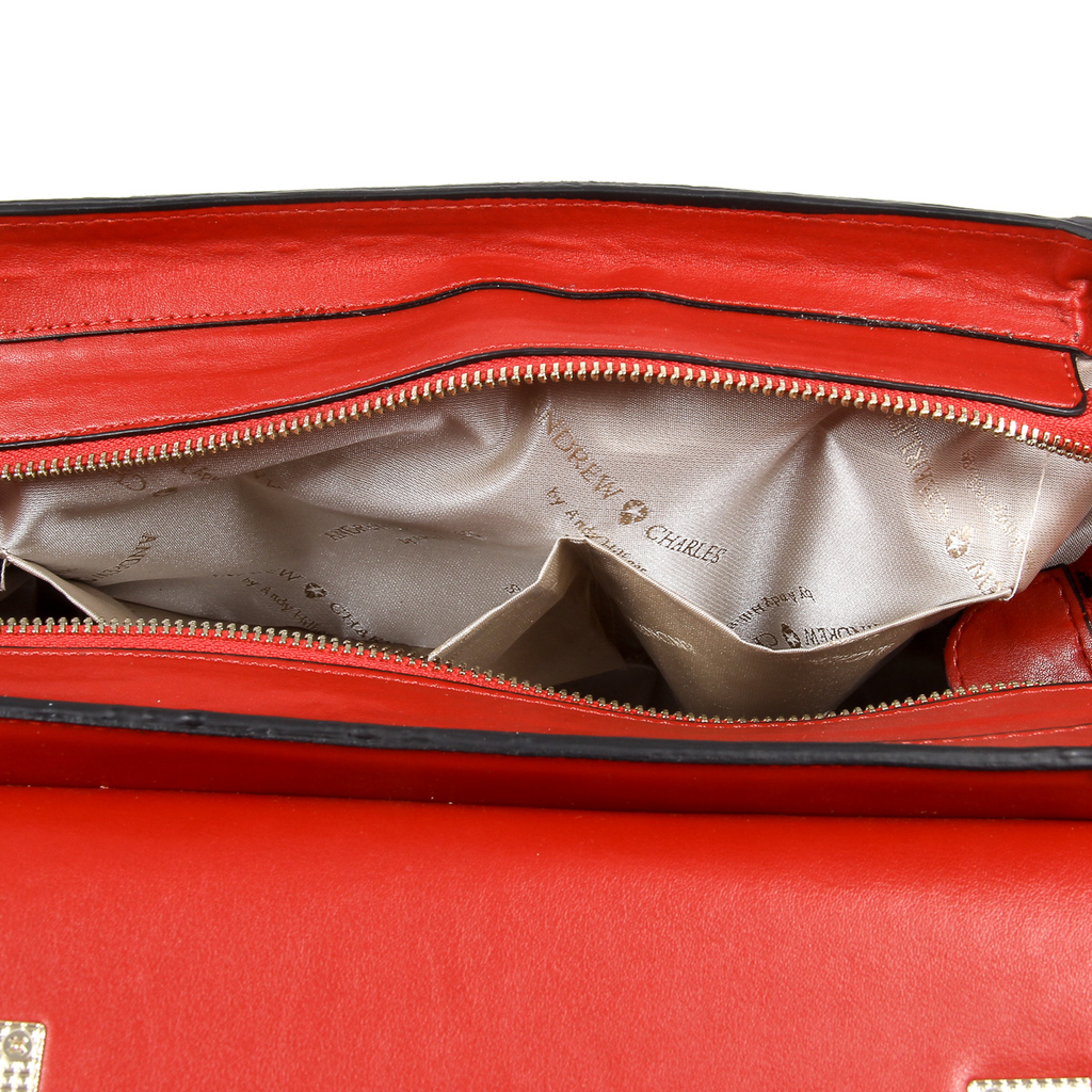 Borsa a mano da donna Andrew Charles rossa JAIME