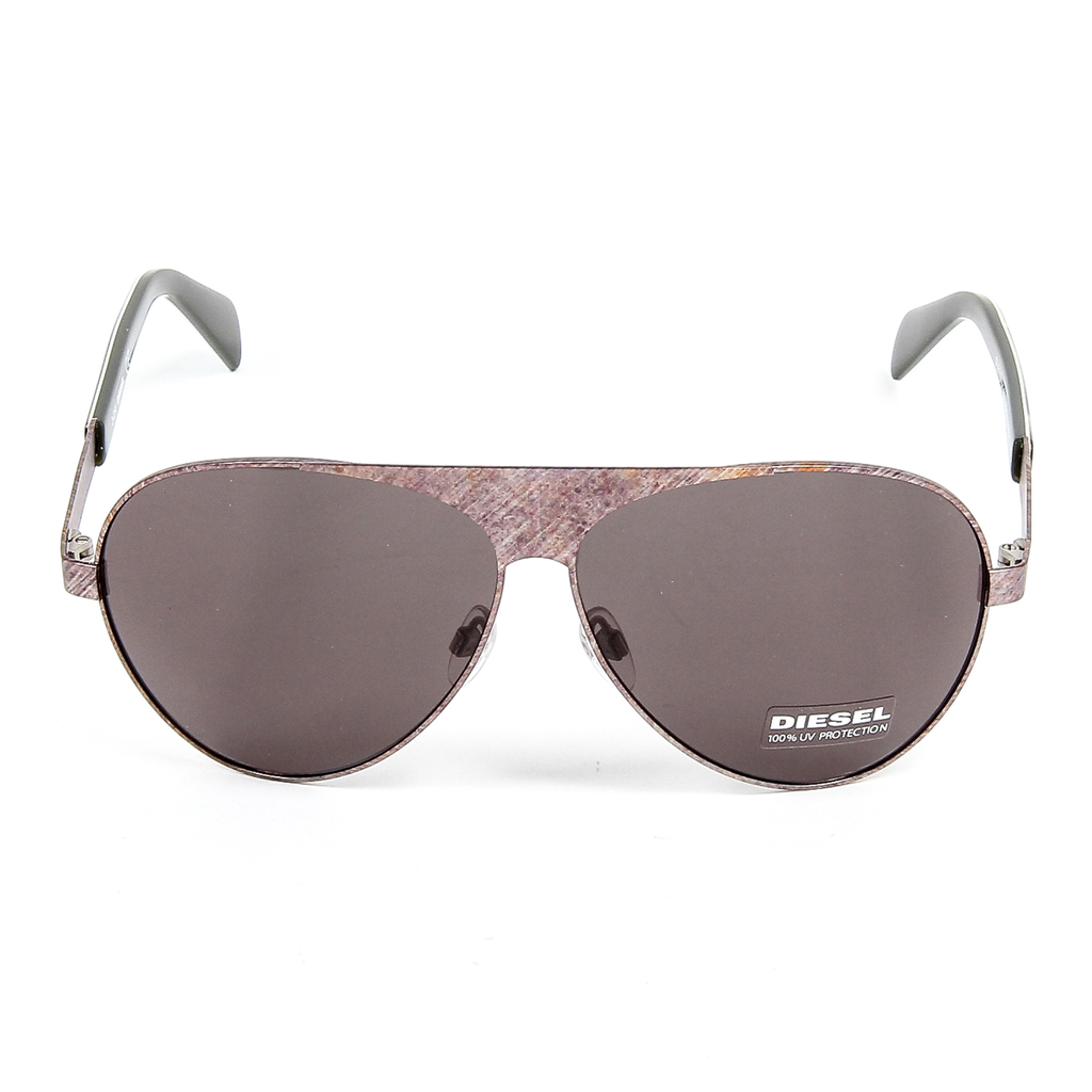 Occhiali da sole in metallo da uomo Diesel DL0119 62 09A