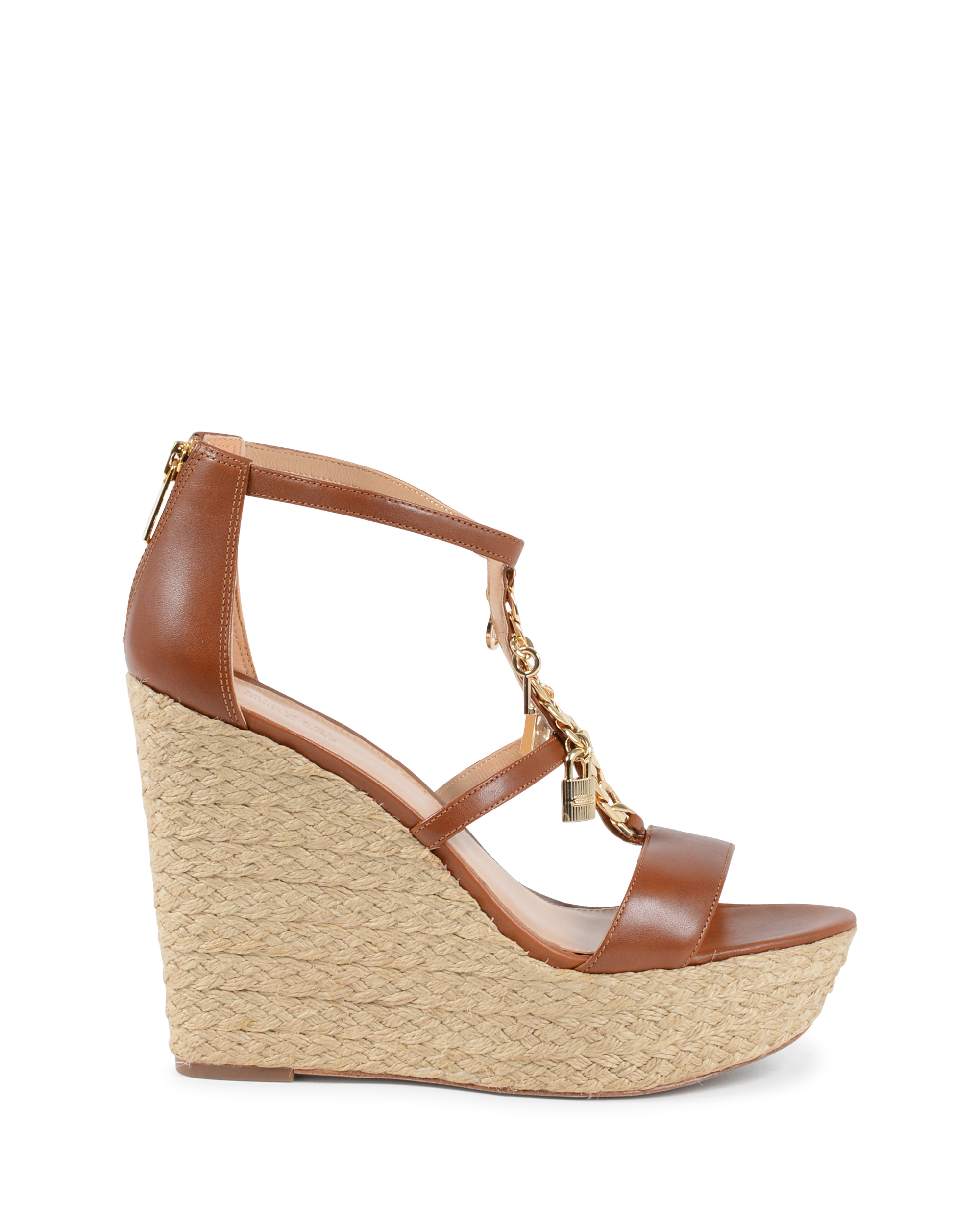 Sandalo con zeppa da donna Michael Kors marrone SUKI