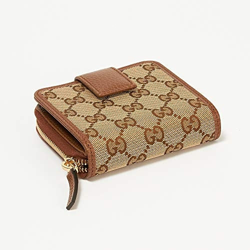 Portafoglio Gucci Original GG in tela e pelle beige marrone