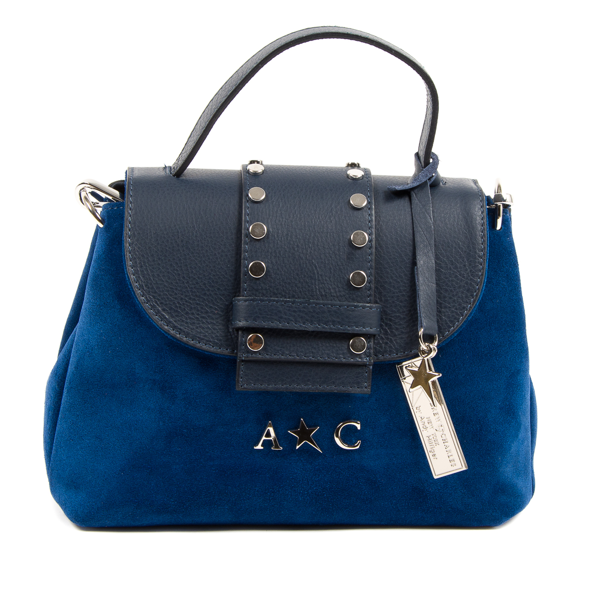 Borsa a mano da donna Andrew Charles blu PAMELA