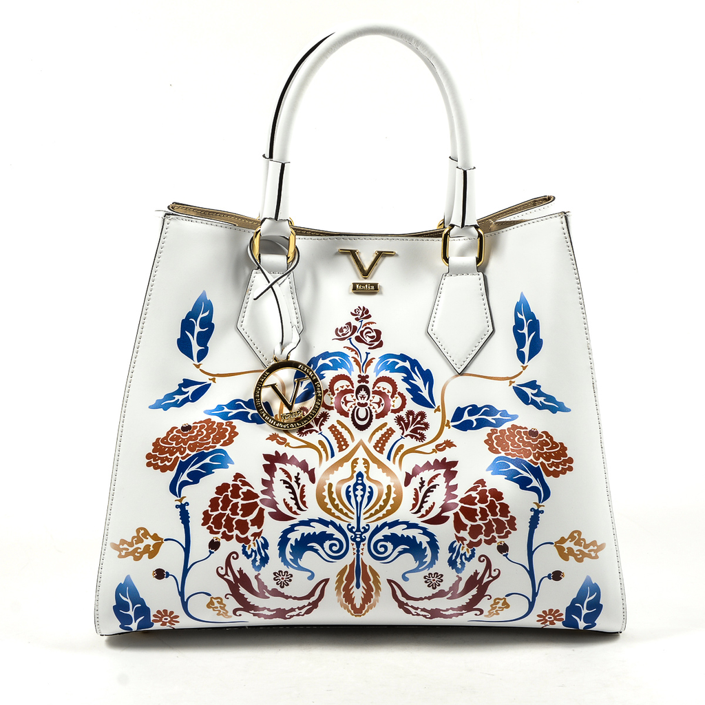 V 1969 Italia Borsa da donna bianca CRETA